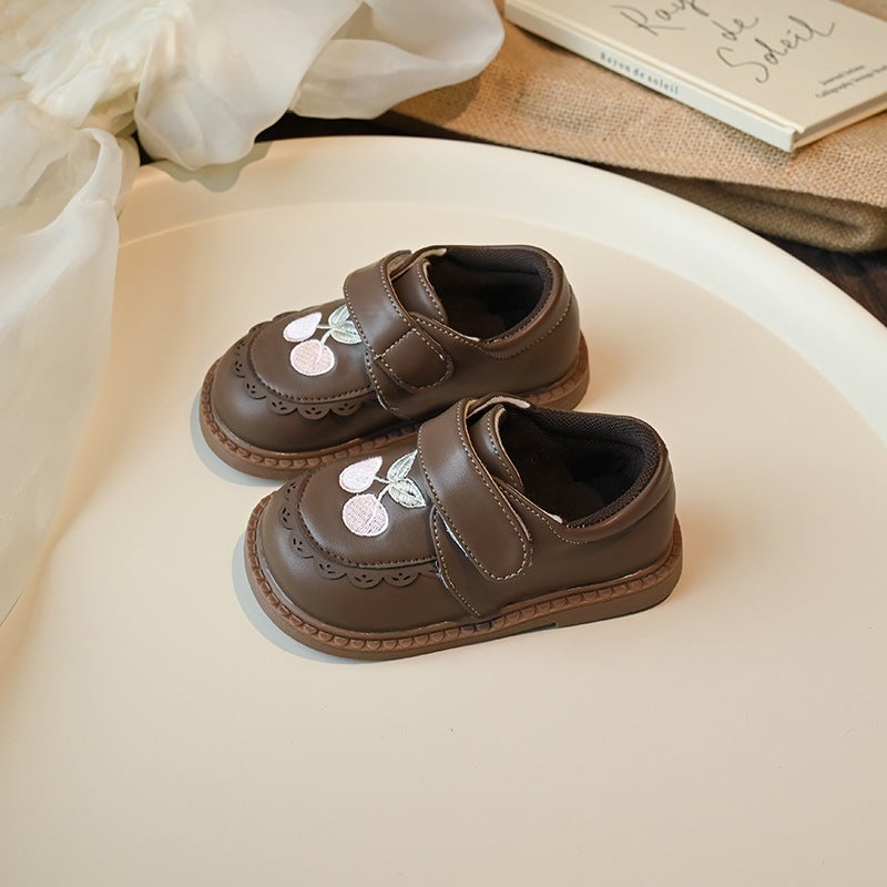 Girl'S Leather Shoes 2024 New Children'S Princess Shoes Soft Sole Little Girl'S Bean Shoes Baby'S National Style Toddler Shoes - Image 5